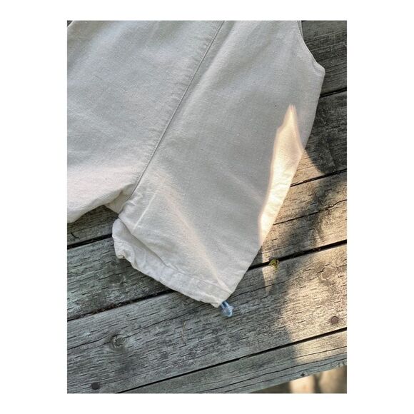 Kimbaloo Shortalls Overalls Linen Cotton Bunnies Sz 12M Easter Pastel - Picture 10 of 13